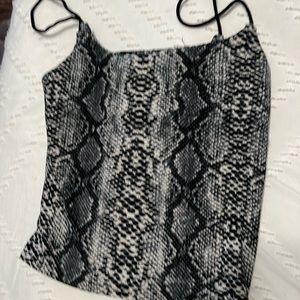 snake skin tank top